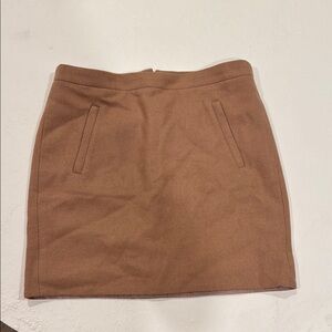 J. Crew Tan Mini Pencil Skirt Casual